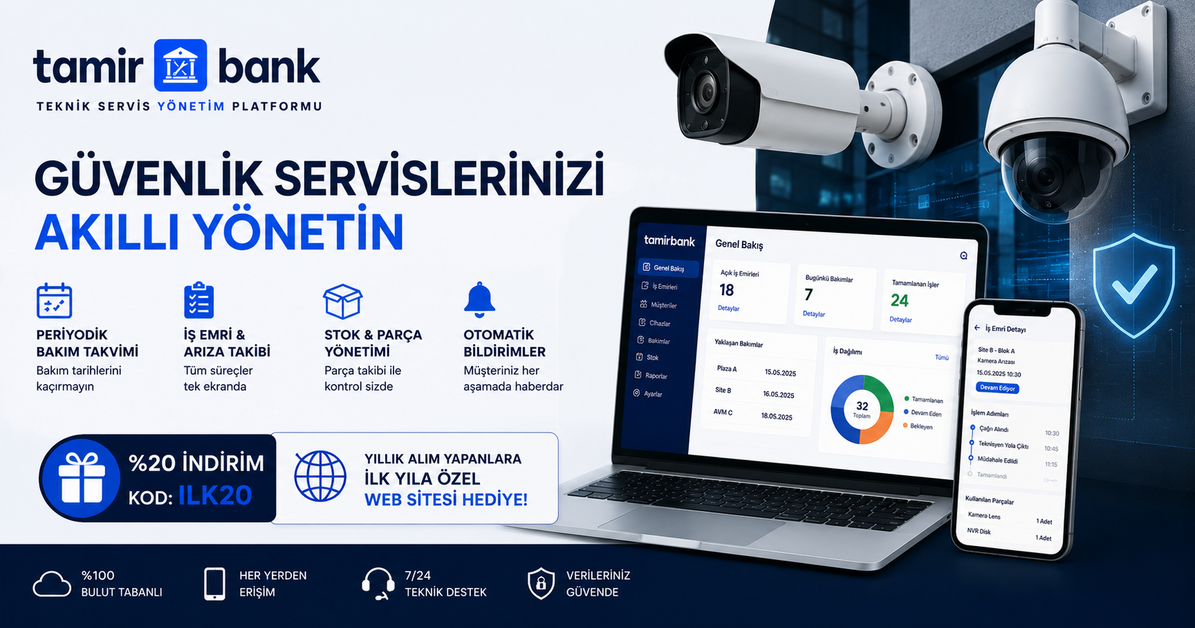 Güvenlik Teknolojileri Servisi İçin Teknik Servis Yönetim Yazılımı