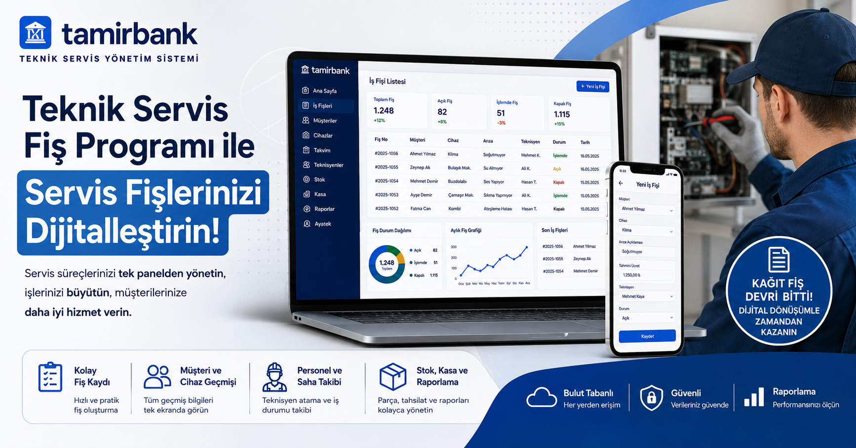 Teknik Servis Fiş Programı ile Servis Fişlerinizi Dijitalleştirin