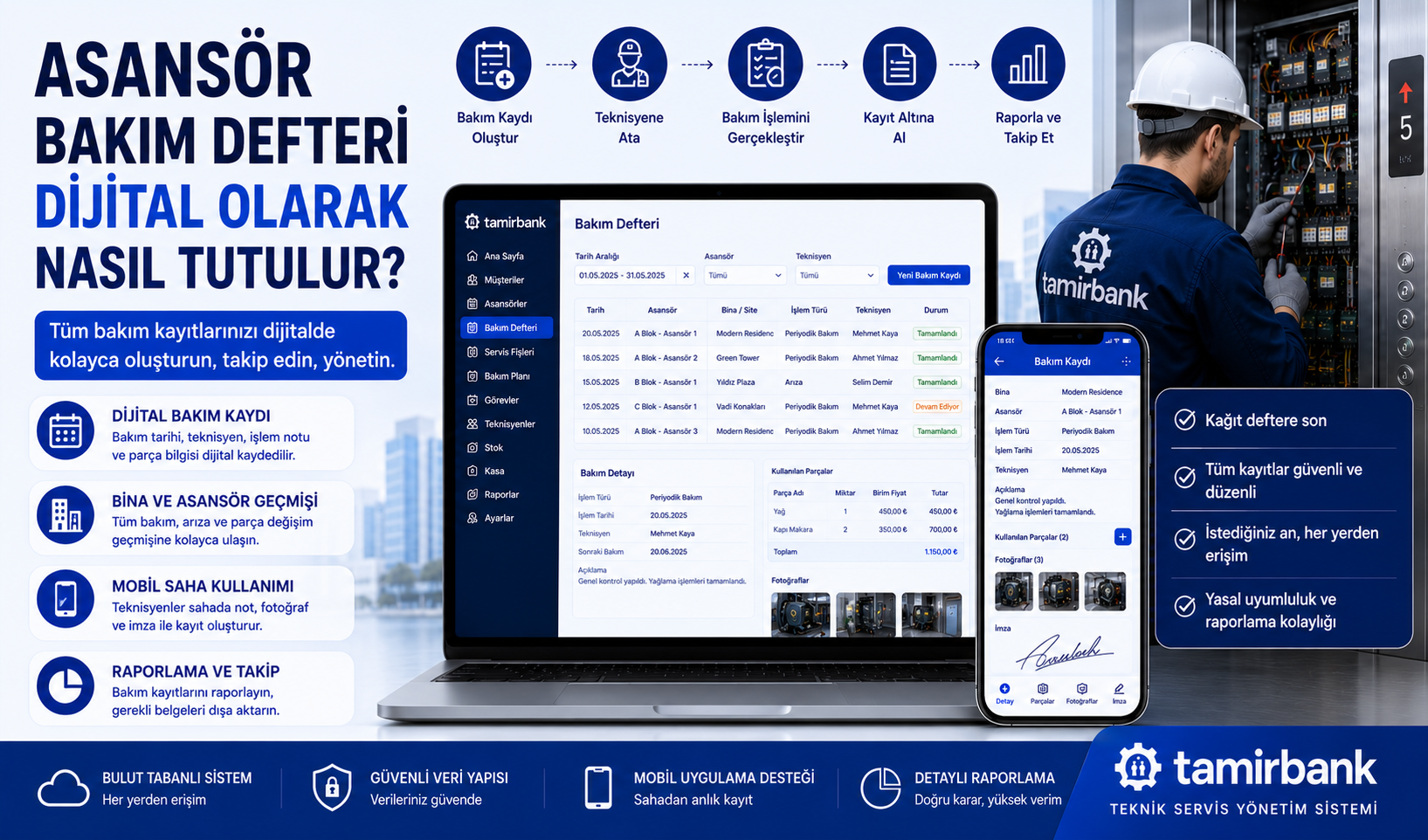 Asansör Bakım Defteri Dijital Olarak Nasıl Tutulur?