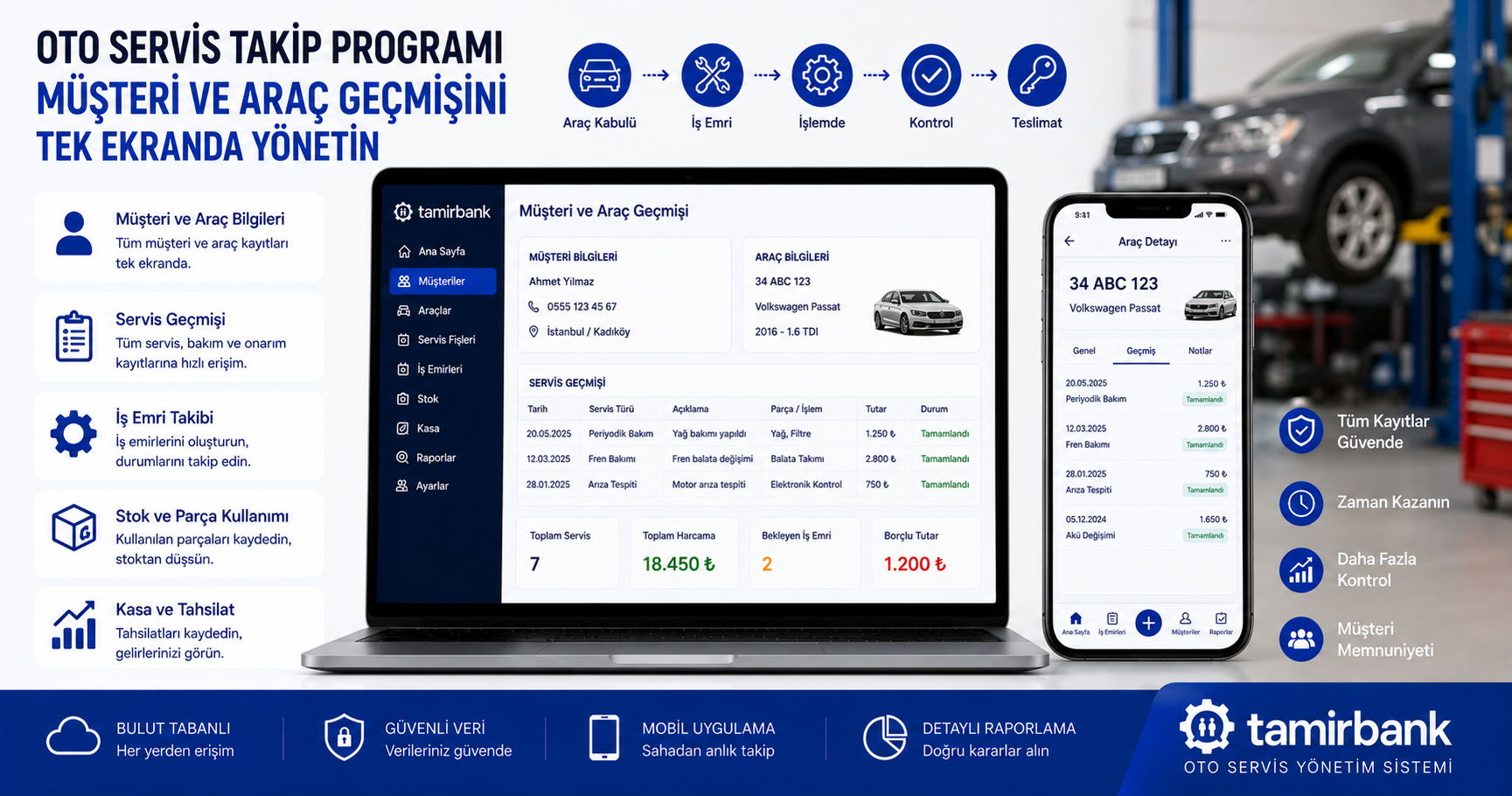 Oto Servis Takip Programı ile Müşteri ve Araç Geçmişini Tek Ekranda Yönetin