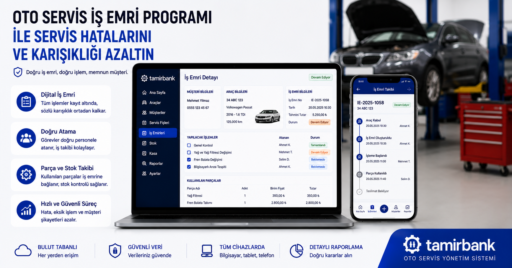 Oto Servis İş Emri Programı ile Servis Hatalarını ve Karışıklığı Azaltın
