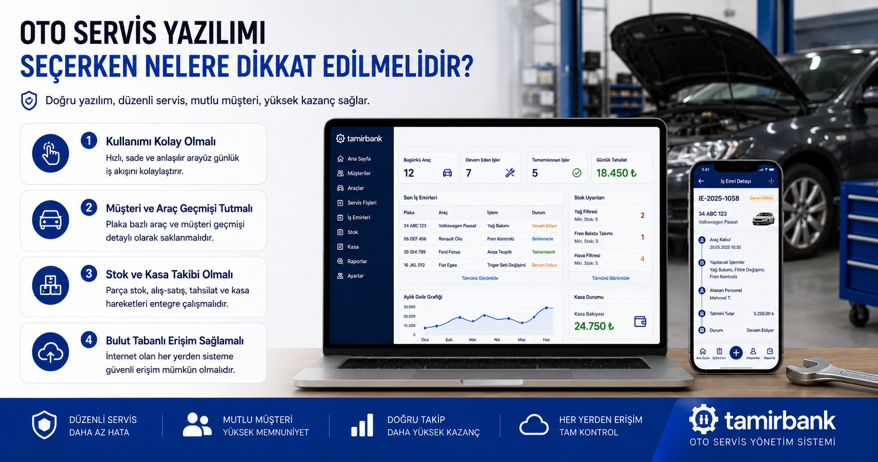 Oto Servis Yazılımı Seçerken Nelere Dikkat Edilmelidir?