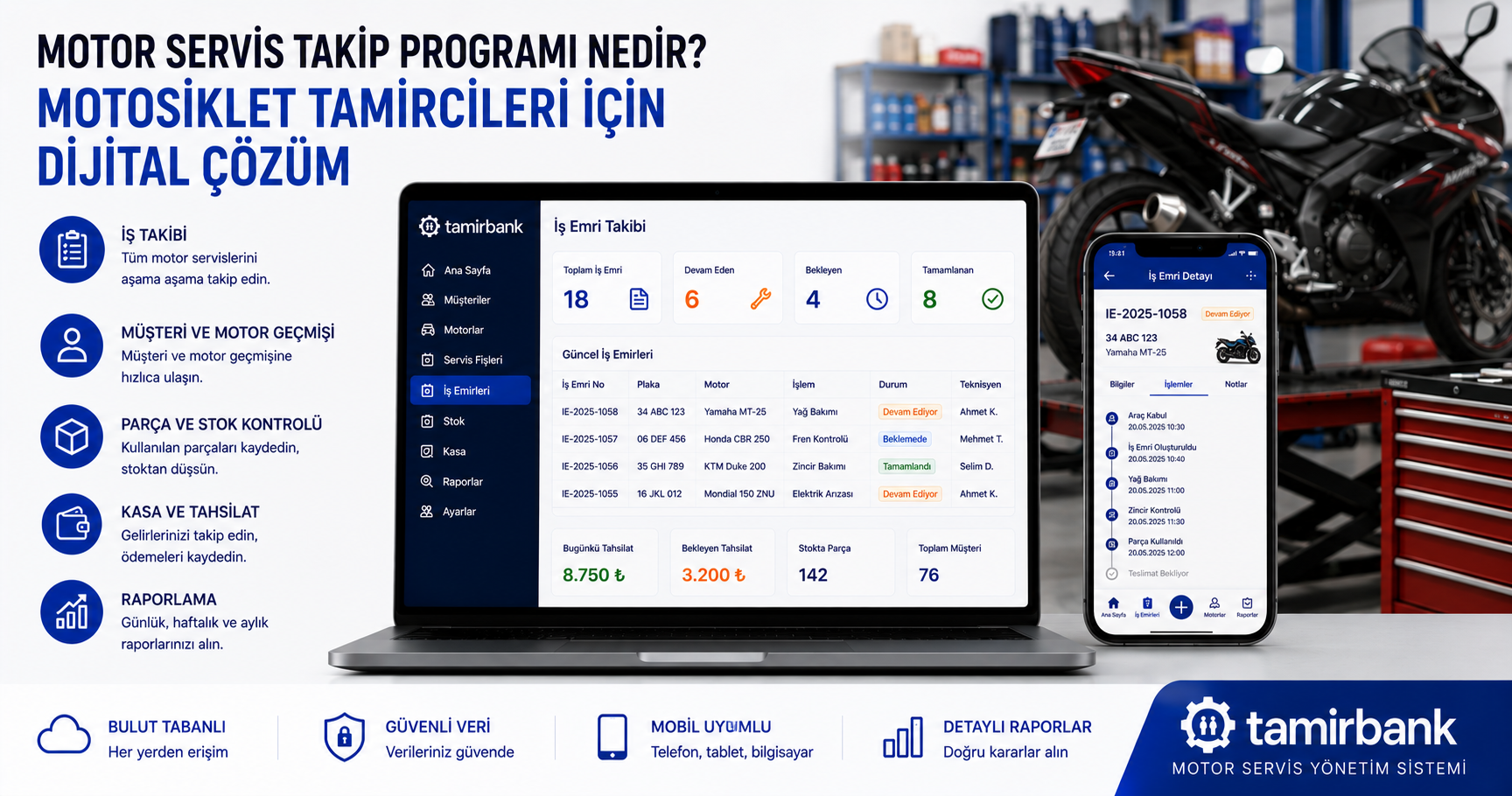 Motor Servis Takip Programı Nedir? Motosiklet Tamircileri İçin Dijital Çözüm