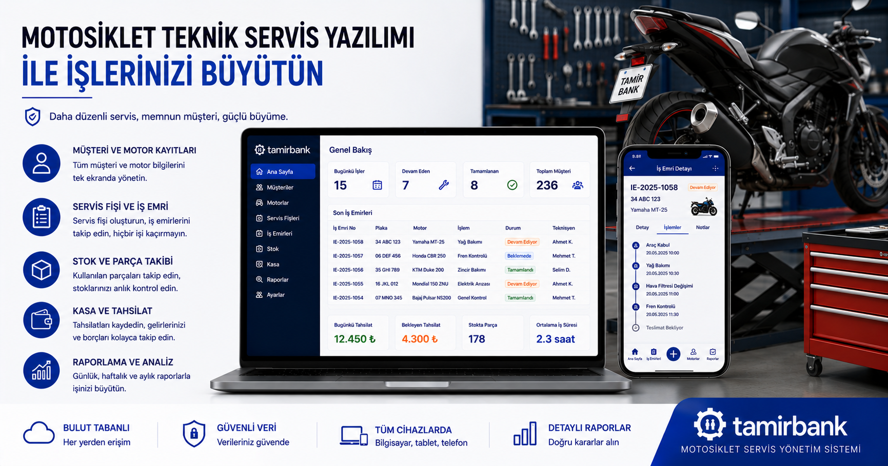 Motosiklet Teknik Servis Yazılımı ile İşlerinizi Büyütün
