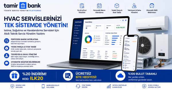 Isıtma Soğutma Havalandırma Servisi Yönetim Yazılımı