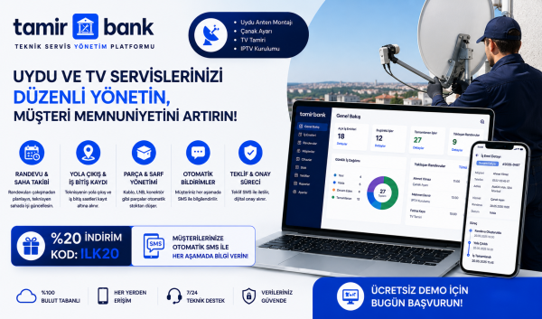 Uydu ve TV Servisleri İçin Teknik Servis Yönetim Yazılımı