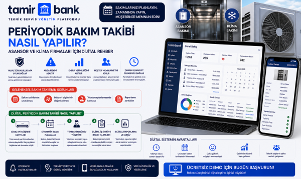 Periyodik Bakım Takibi Nasıl Yapılır? | Asansör ve Klima Firmaları İçin Dijital Rehber