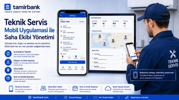 Teknik Servis Mobil Uygulaması ile Saha Ekibi Yönetimi