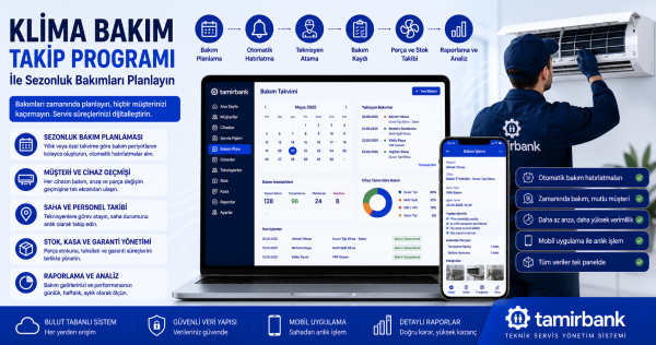Klima Bakım Takip Programı ile Sezonluk Bakımları Planlayın