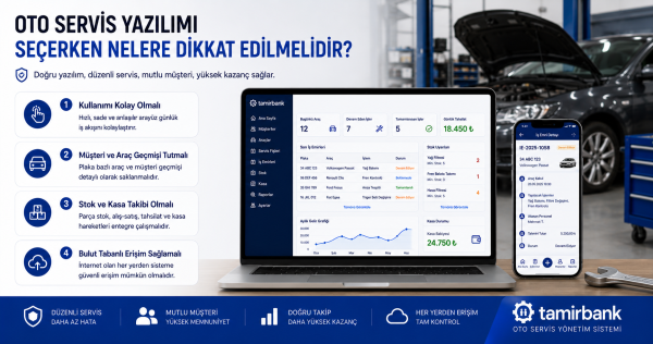 Oto Servis Yazılımı Seçerken Nelere Dikkat Edilmelidir?